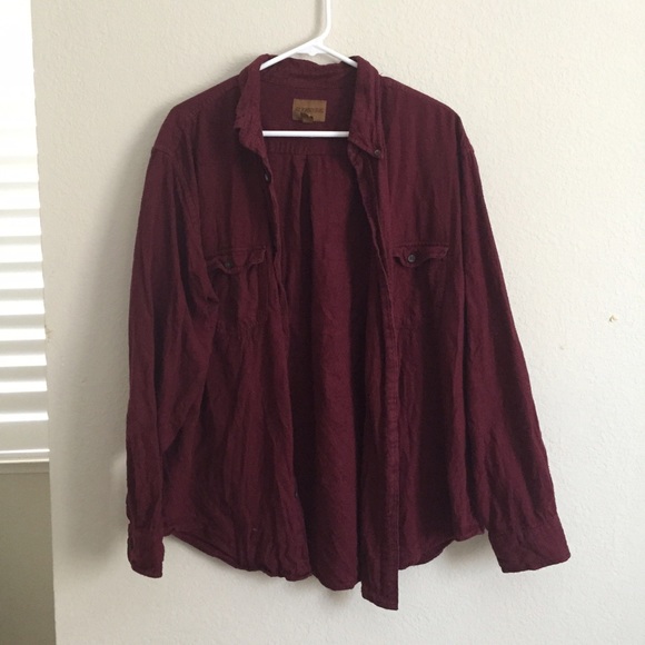 Brandy Melville maroon flannel New York 32 - Picture 2 of 3