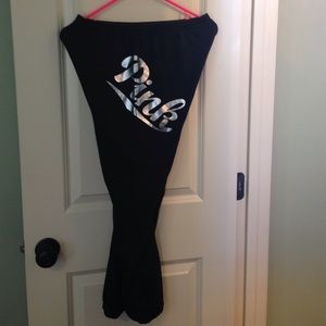 Black PINK skinny sweatpants