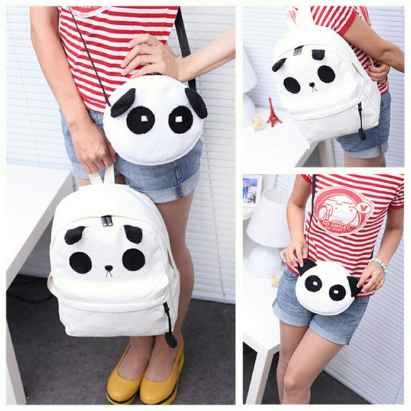 Cute Panda Backpack and Purse - Picture 2 of 3