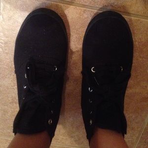 Black sneakers