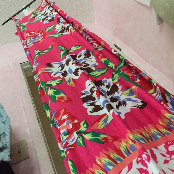 NWT Cute Hot Pink Maxi Dress