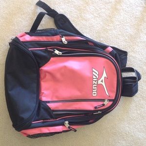Mizuno volleyball backpack pink