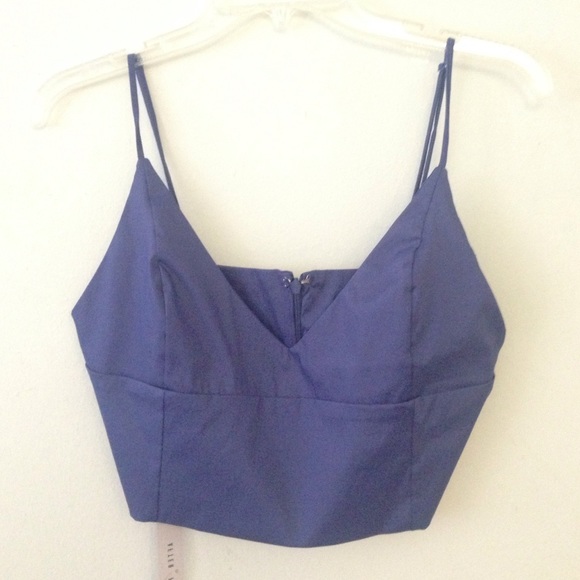 Purple Nasty Gal Crop Top