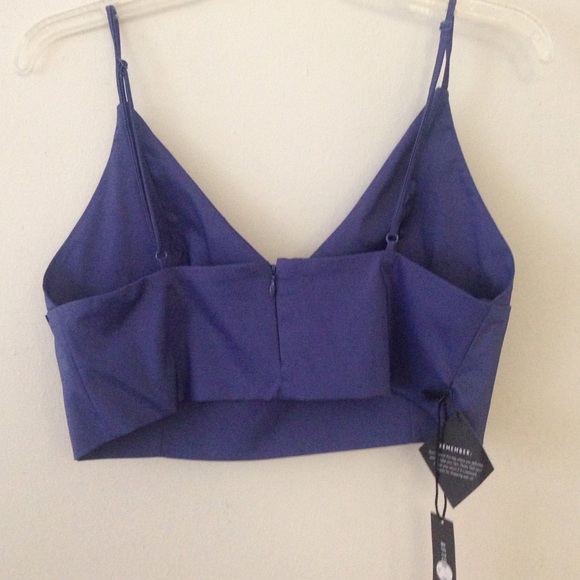 Purple Nasty Gal Crop Top - Picture 3 of 3