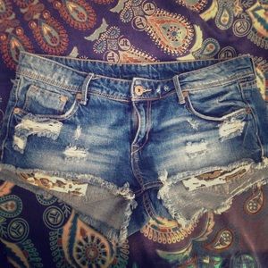 Peek-a-boo Leopard Pocket Shorts