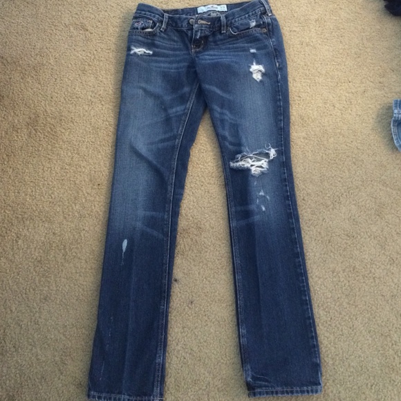 Distressed hollister jeans