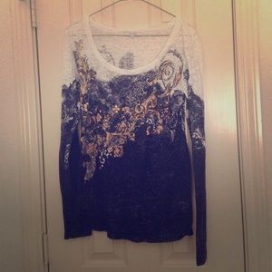 Miss Me long sleeve shirt with sequins
