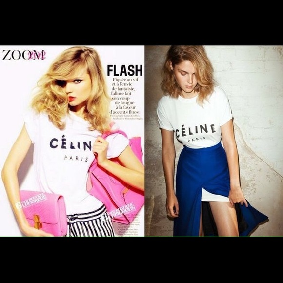 Celine logo Tee! Super Stylish, it's a Must!