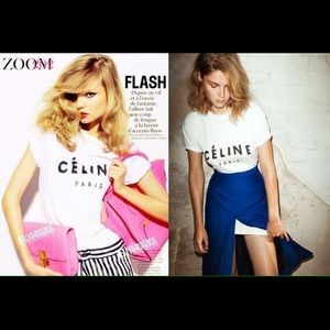 Celine logo Tee! Super Stylish, it's a Must!