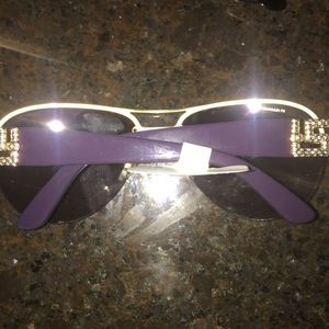 Purple Versace sunglasses