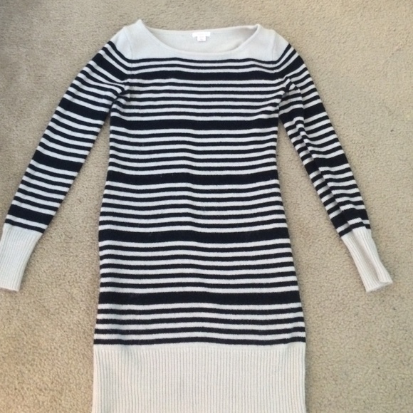 Striped sweater dress