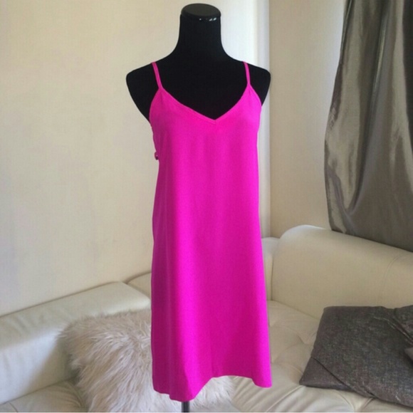 Amanda  Uprich Mukti strap Hot Pink Dress