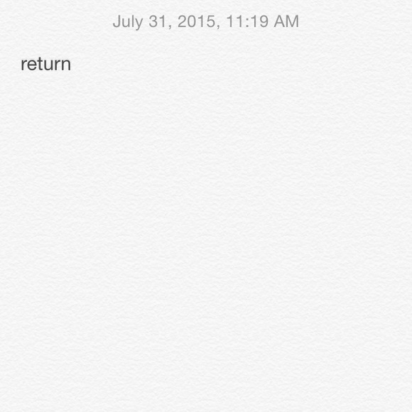 return item