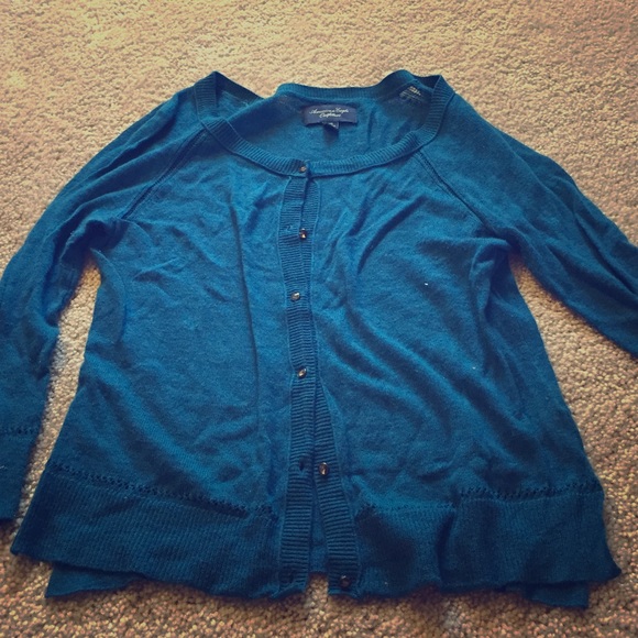 Blue AE cardigan sweater! Perfect for Fall!