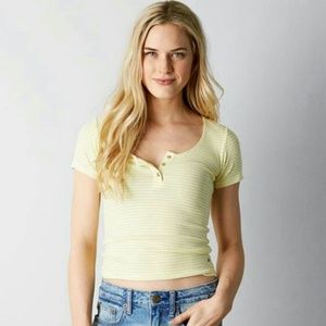 Soft & Sexy Yellow & White Tee