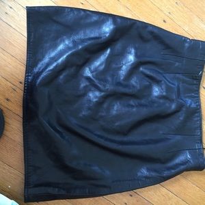 Vakko leather skirt!
