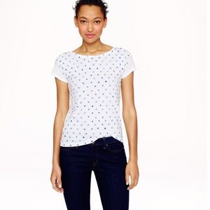 J. Crew Vintage Cotton Cap Sleeve Tee