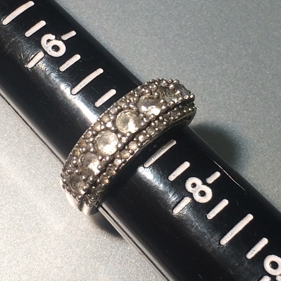 Vintage Sterling Silver CZ Ring Elegant