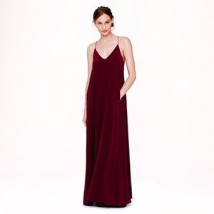 J.CREW collection silk maxi dress