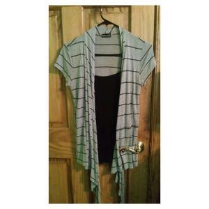 Black and grey striped shirt