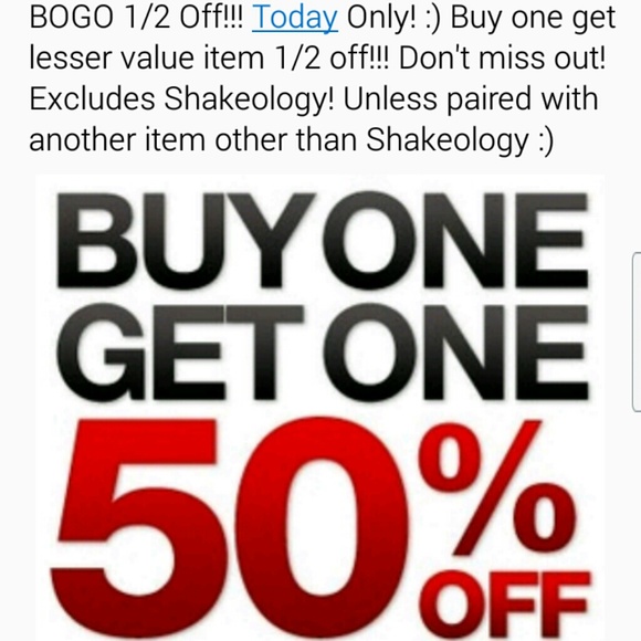 BOGO 50% Off!!!