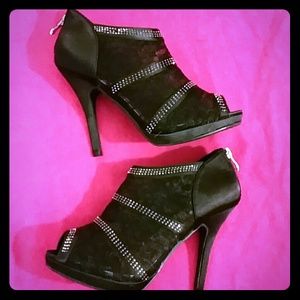 Beautiful Black Booties Open Toe💖