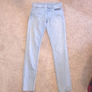 Light blue skinny jeans