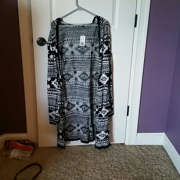Hooded cardigan