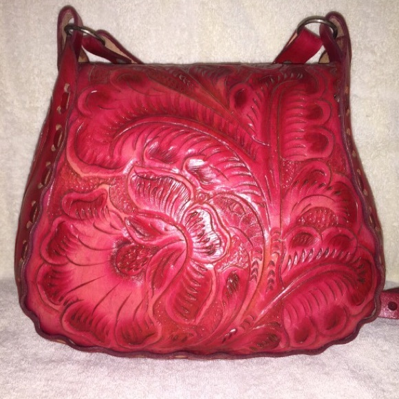 BEAUTIFUL GENUINE LEATHER HANDMADE PURSE - Picture 2 of 4