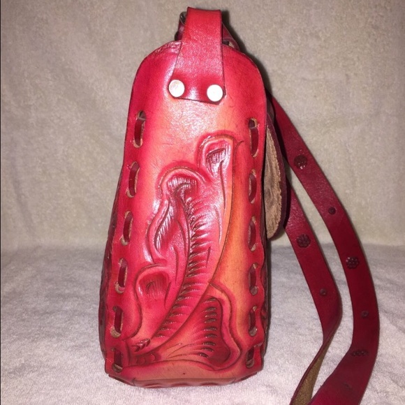 BEAUTIFUL GENUINE LEATHER HANDMADE PURSE - Picture 4 of 4