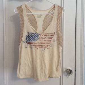 We the Free American Flag Top