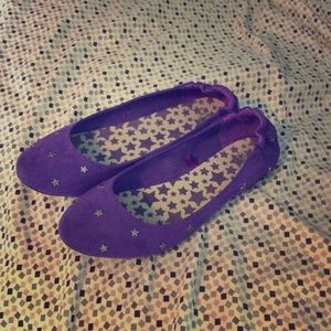 Purple Flats with Stars Size 9/10