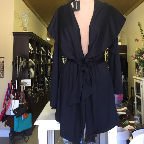 Julian Chang black ponte jacket