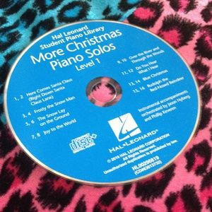 Christmas piano solos disc