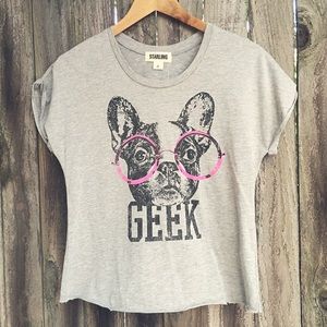 "Geek" French Bulldog Tee
