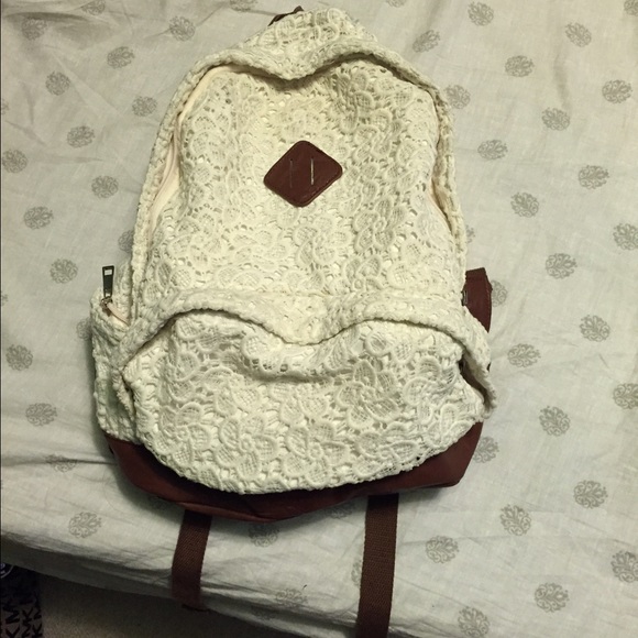 White Lace Backpack