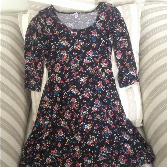 Rose skater dress