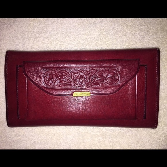 BEAUTIFUL GENUINE LEATHER HANDMADE WALLET - Picture 2 of 3