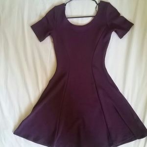 Maroon skater dress
