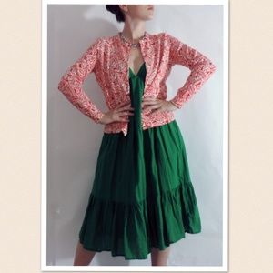 Green Dress and Cardi Bundle