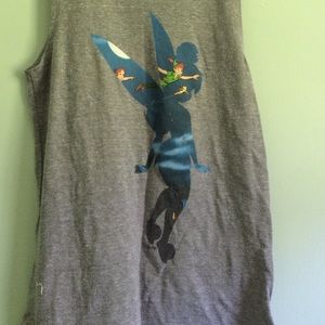 A gray Peter Pan themed tank
