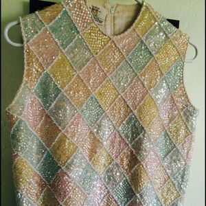 Vintage sequined shell