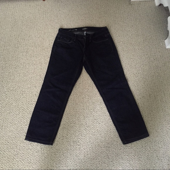Ann Taylor Loft Curvy Crop Jeans