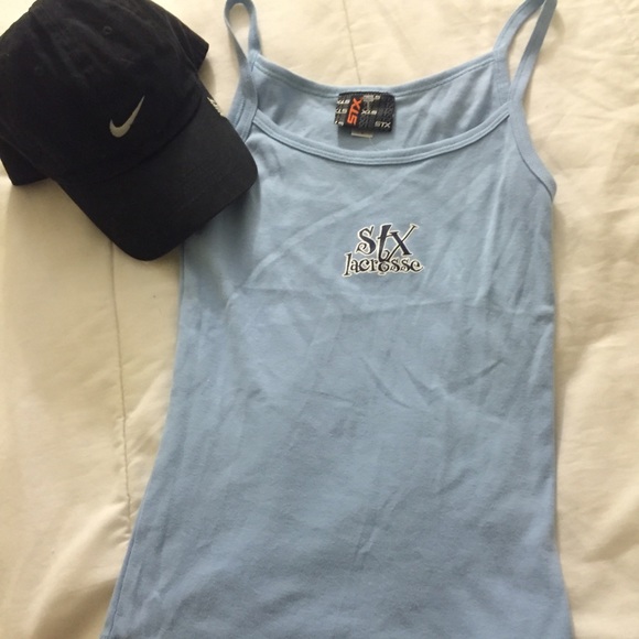 NWOT STX lacrosse athletic tank baby blue