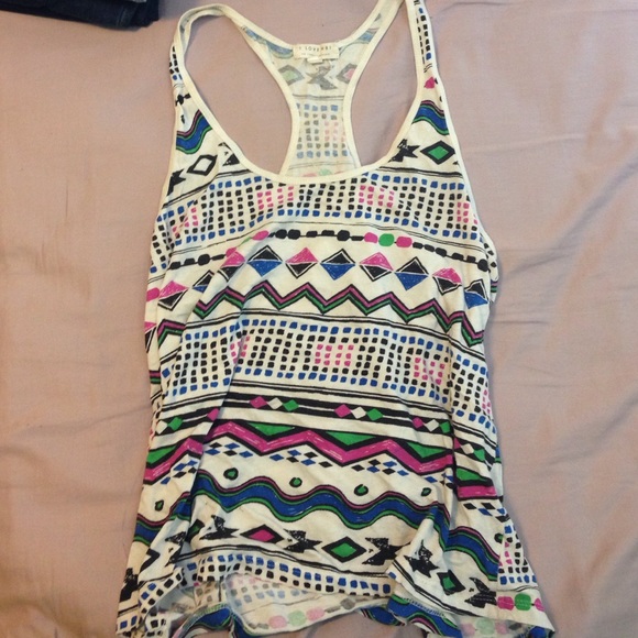 Forever 21 Racerback tank top. tribal print