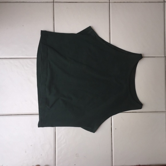 Dark Green Crop Top American apparel