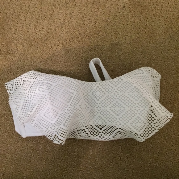 White Bandeau Bikini Top From Tillys!