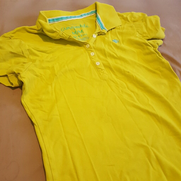 Aerospostale lime green polo