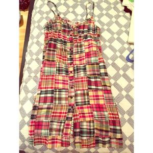 Muti patched dress