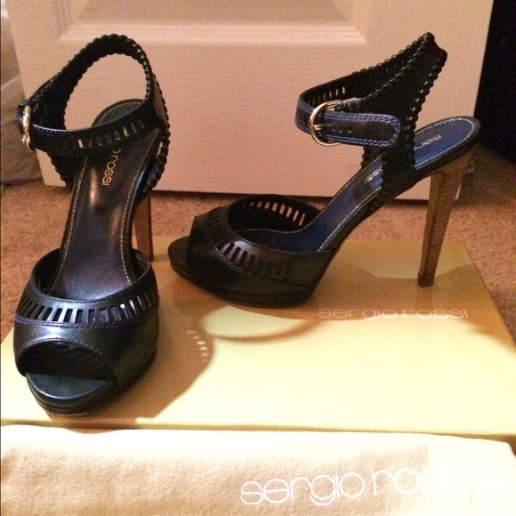 Sergio Rossi Black Sandals